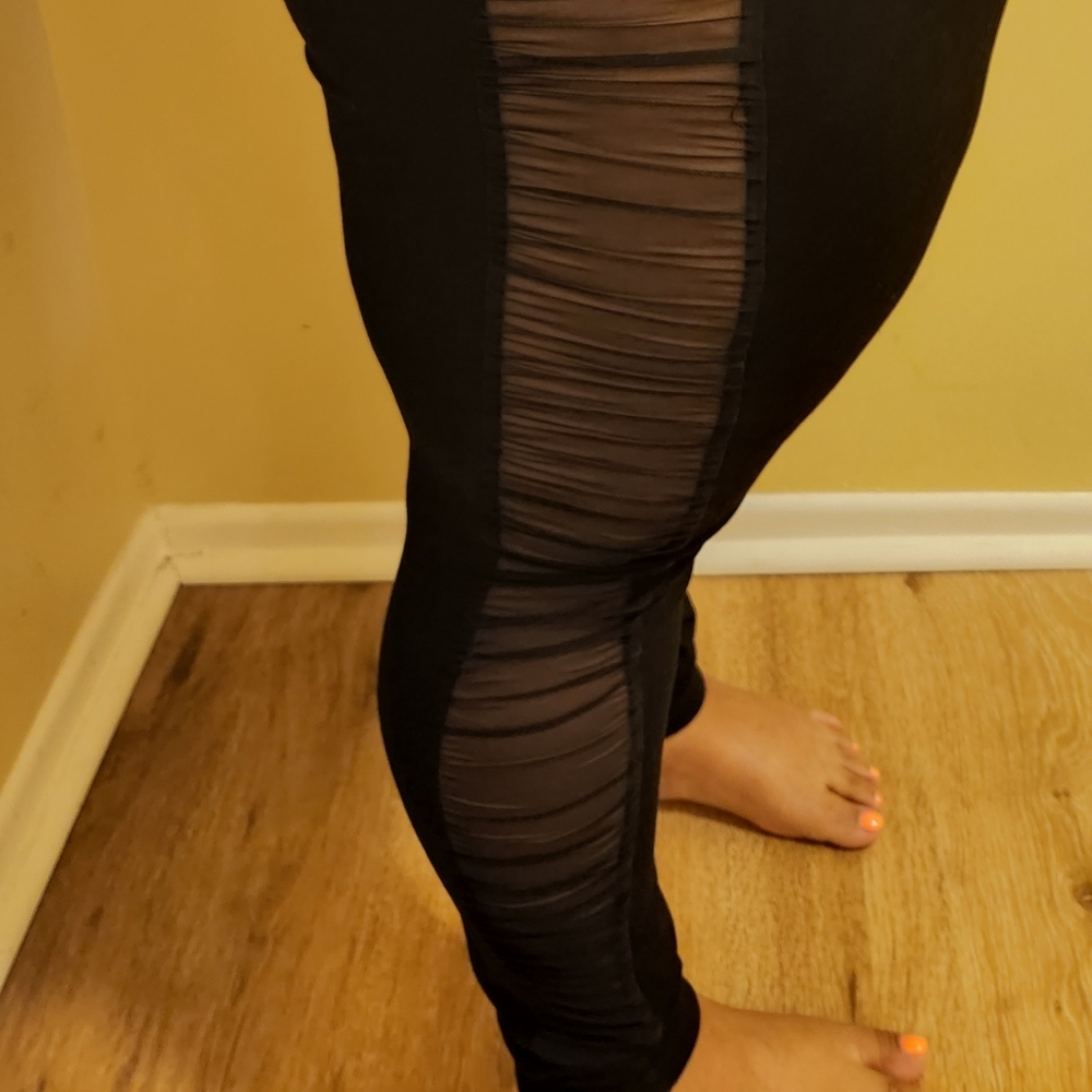 Fashion To Figure pull on mesh side panel pants